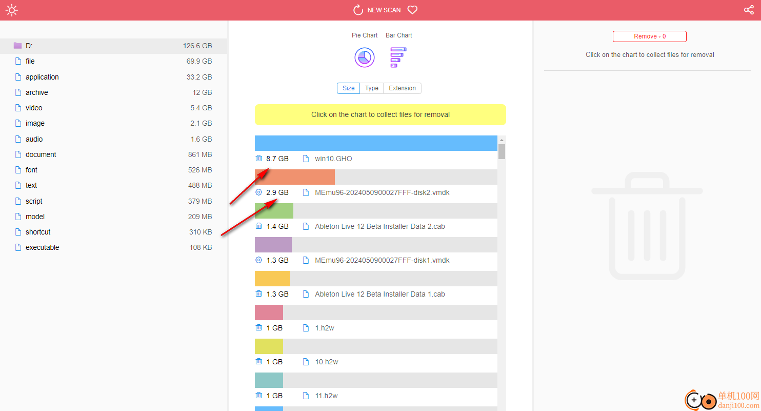 Large Files Finder(大文件查找删除工具)