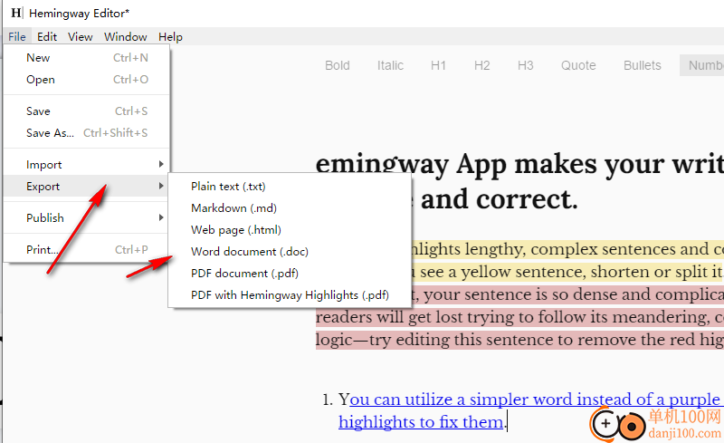 Hemingway Editor(海明威英文写作软件)