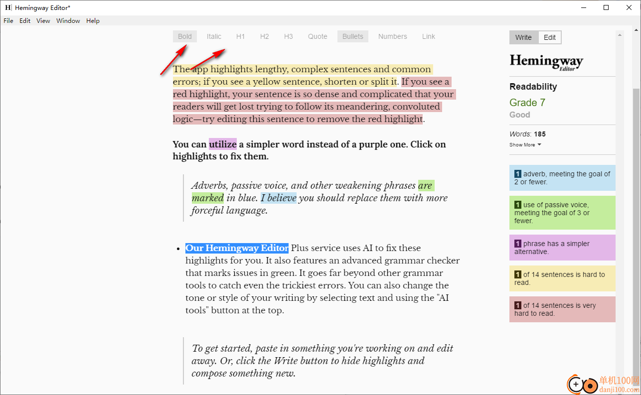 Hemingway Editor(海明威英文写作软件)