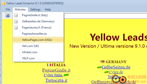 Yellow Leads Extractor(黄页信息抓取工具)