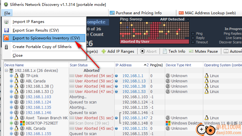 Slitheris Network Discovery Pro(局域网ip扫描器)