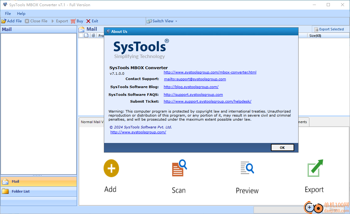 SysTools MBOX Converter(MBOX邮件格式转换器)