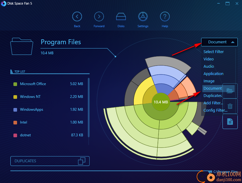 Desksware Disk Space Fan(磁盘空间分析器)