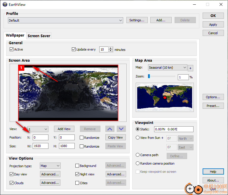 DeskSoft EarthView(實時地球動態壁紙)