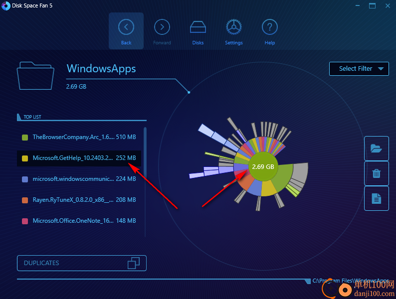 Desksware Disk Space Fan(磁盘空间分析器)