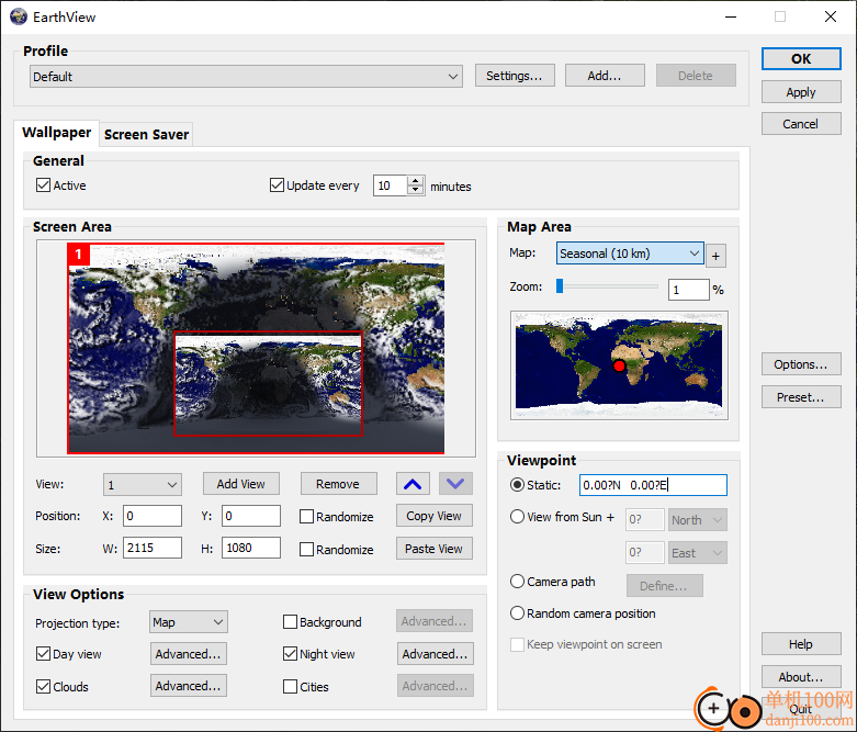 DeskSoft EarthView(實時地球動態壁紙)