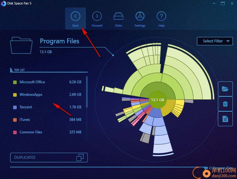 Desksware Disk Space Fan(磁盘空间分析器)