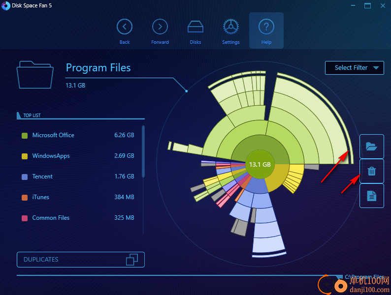 Desksware Disk Space Fan(磁盘空间分析器)