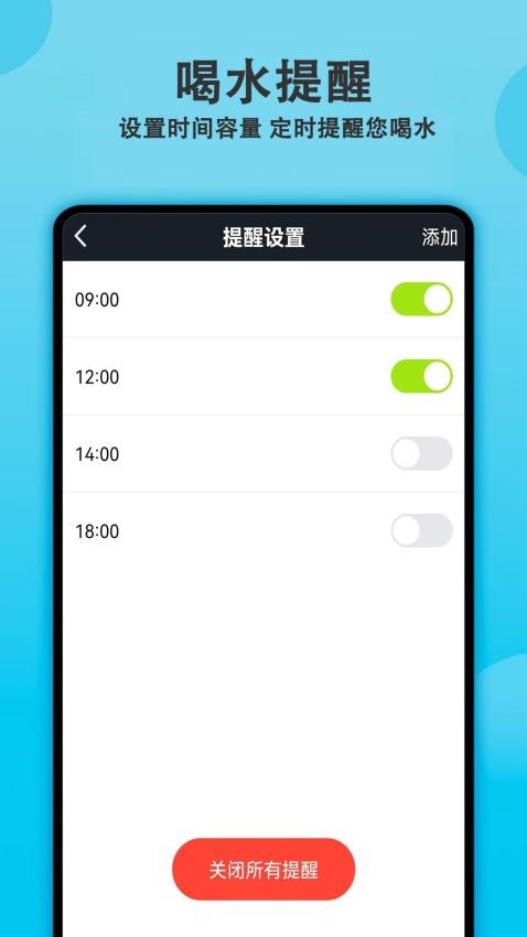 每日喝水提醒官方版v2.1.0 2