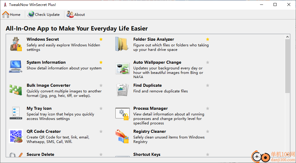 TweakNow WinSecret Plus(系统工具箱)