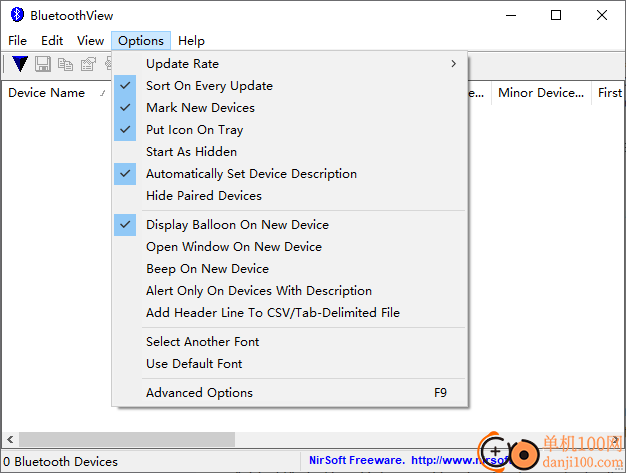 BluetoothView(蓝牙查找管理)