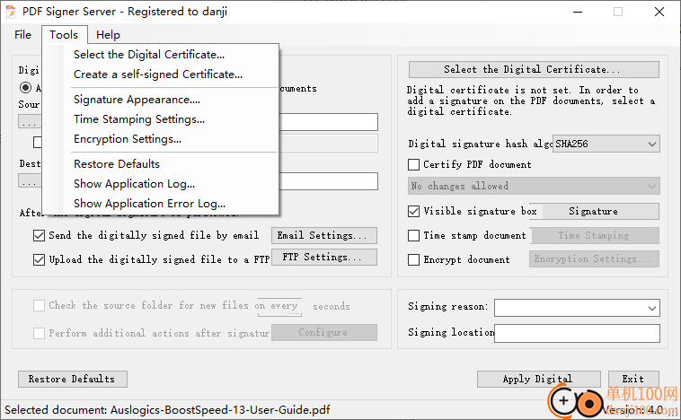 PDF Signer Server(数据签名软件)