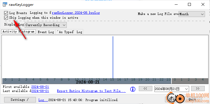 rawKeyLogger(鍵盤操作記錄器)