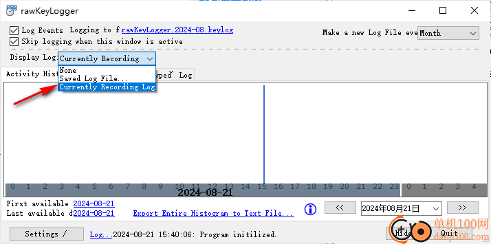 rawKeyLogger(鍵盤操作記錄器)