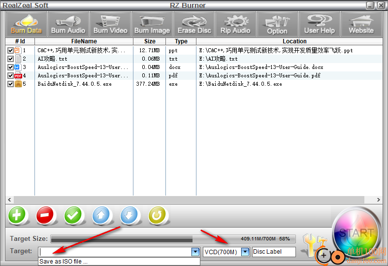 RZ Free DVD Burner(光盤刻錄工具)