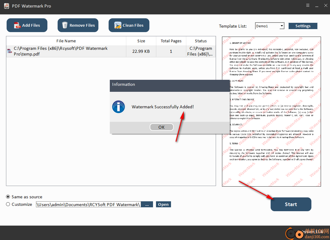 Rcysoft PDF Watermark Pro(PDF水印App)