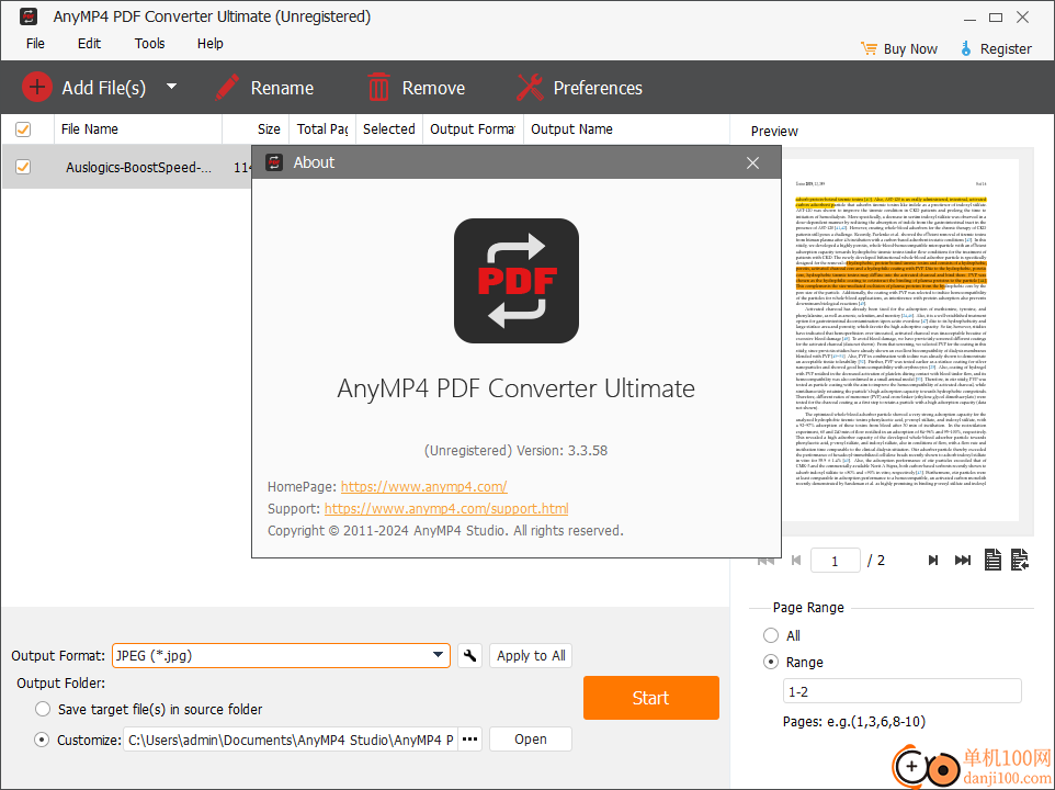 AnyMP4 PDF Converter Ultimate(PDF转换器)