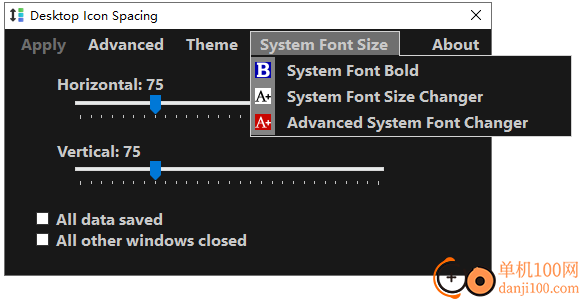 Desktop Icon Spacing(桌面图标间距设置)