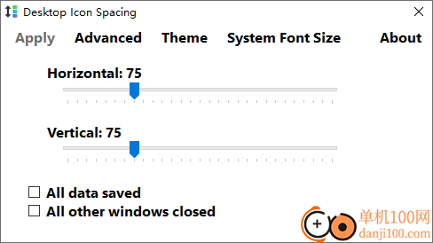 Desktop Icon Spacing(桌面图标间距设置)