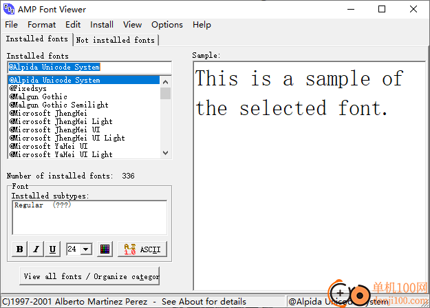 AMP Font Viewer(字体查看器)