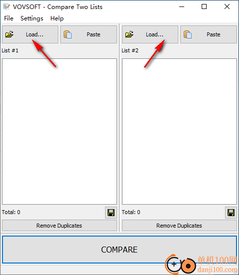 Vovsoft Compare Two Lists(文本对比工具)