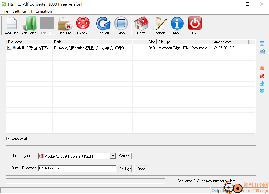 Html to Pdf Converter 3000(HTML转PDF转换器)