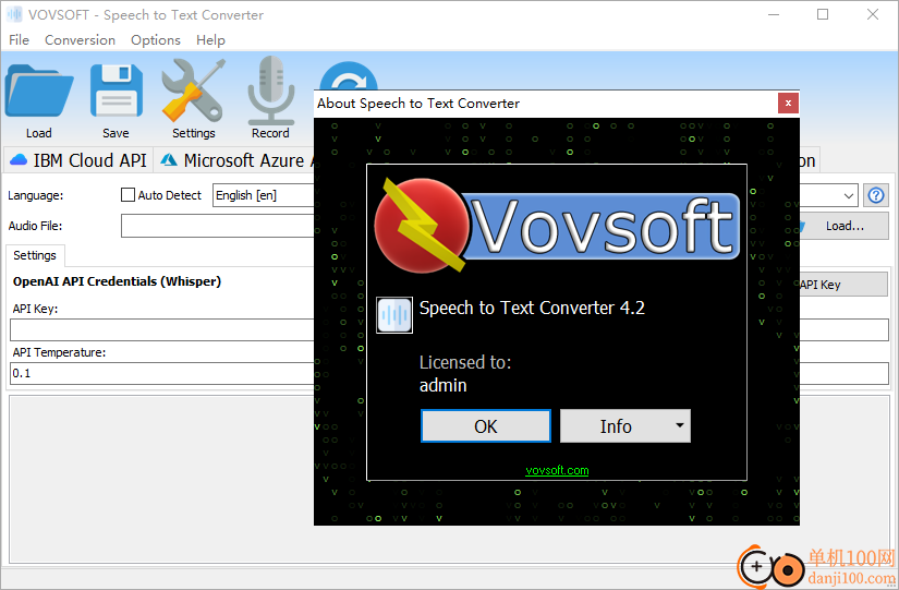 Vovsoft Speech to Text Converter(语音转文本工具)