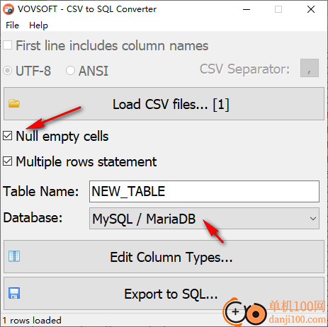 Vovsoft CSV to SQL Converter(CSV转SQL软件)