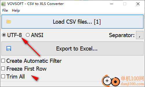 Vovsoft CSV to XLS Converter(csv转xls转换器)