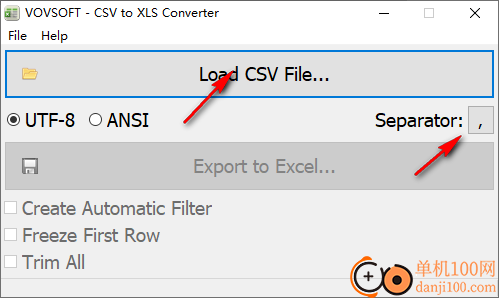 Vovsoft CSV to XLS Converter(csv转xls转换器)