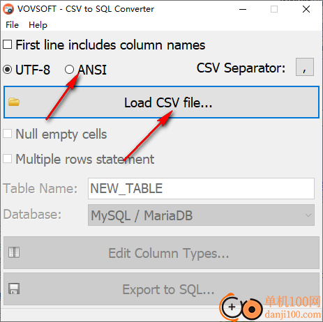 Vovsoft CSV to SQL Converter(CSV转SQL软件)