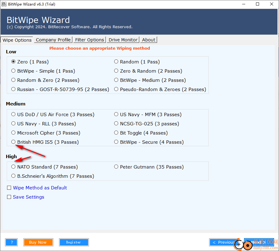 BitRecover BitWipe Wizard(數據擦除)