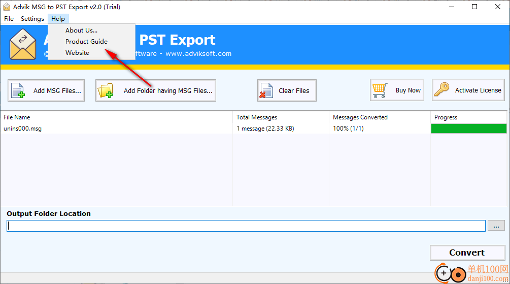 Advik MSG to PST Export(MSG转PST)