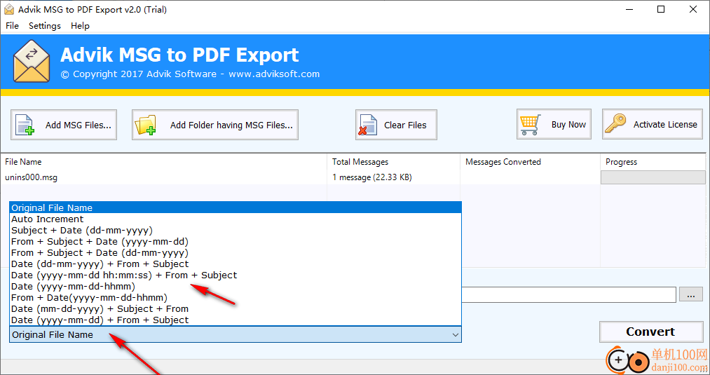 Advik MSG to PDF Export(MSG转PDF)