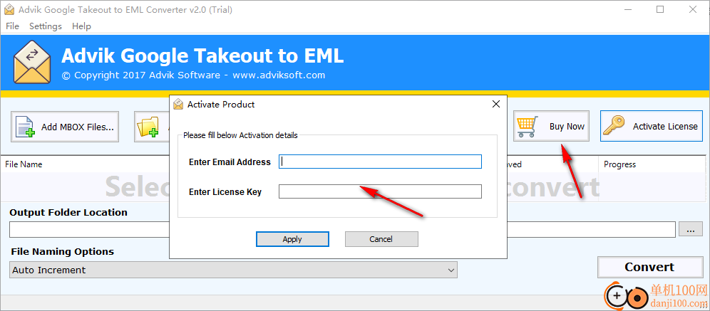 Advik Google Takeout to EML Export(MBOX转换EML)