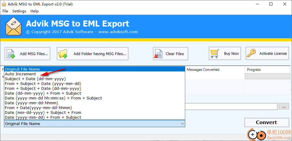 Advik MSG to EML Export(MSG轉換EML)