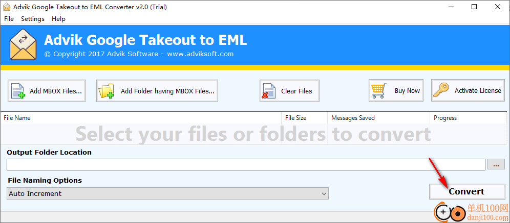 Advik Google Takeout to EML Export(MBOX转换EML)