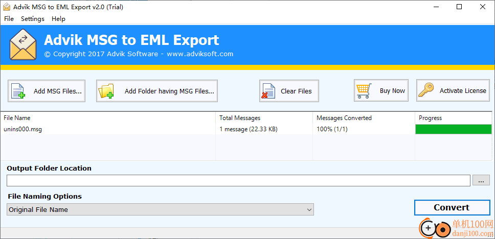 Advik MSG to EML Export(MSG转换EML)