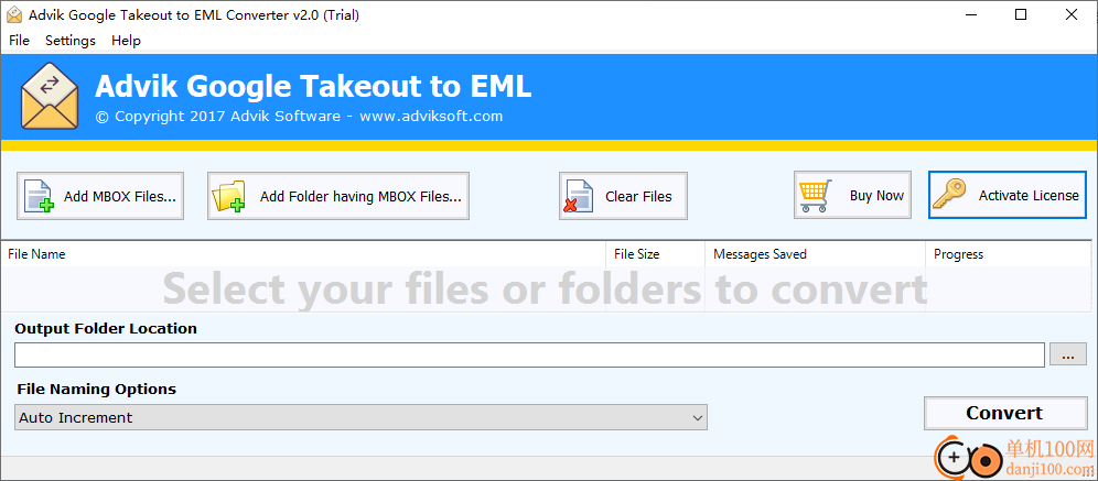 Advik Google Takeout to EML Export(MBOX转换EML)