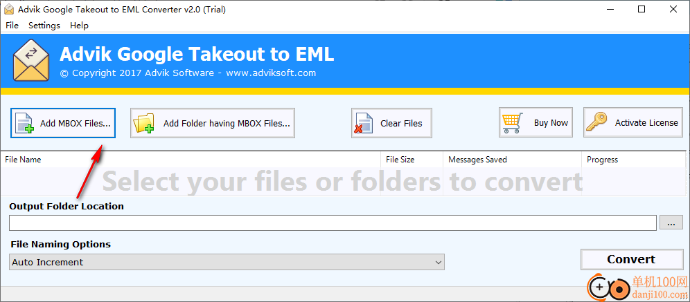 Advik Google Takeout to EML Export(MBOX转换EML)