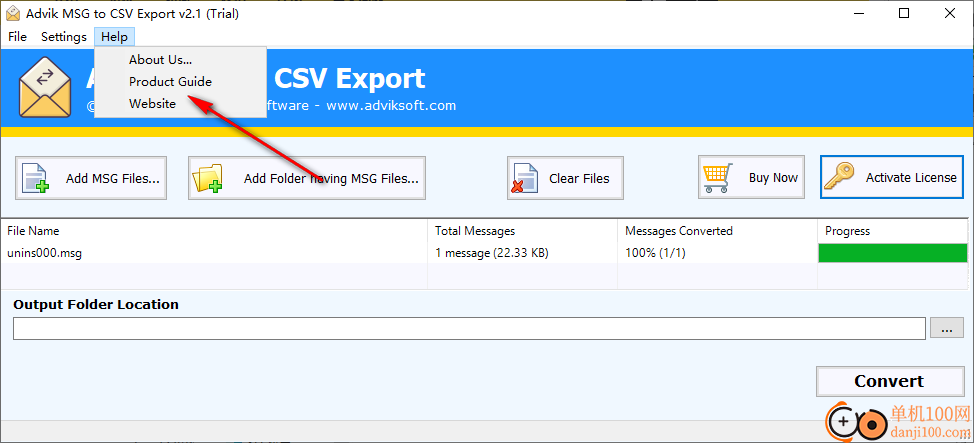 Advik MSG to CSV Export(MSG轉換CSV)