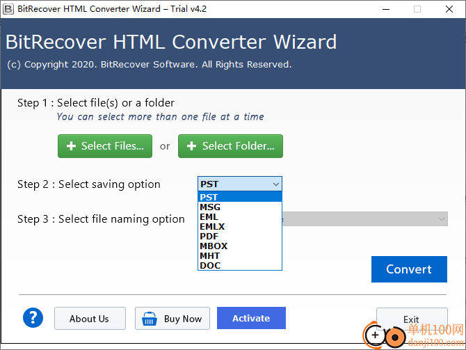 BitRecover HTML Converter Wizard(HTML文件转换)