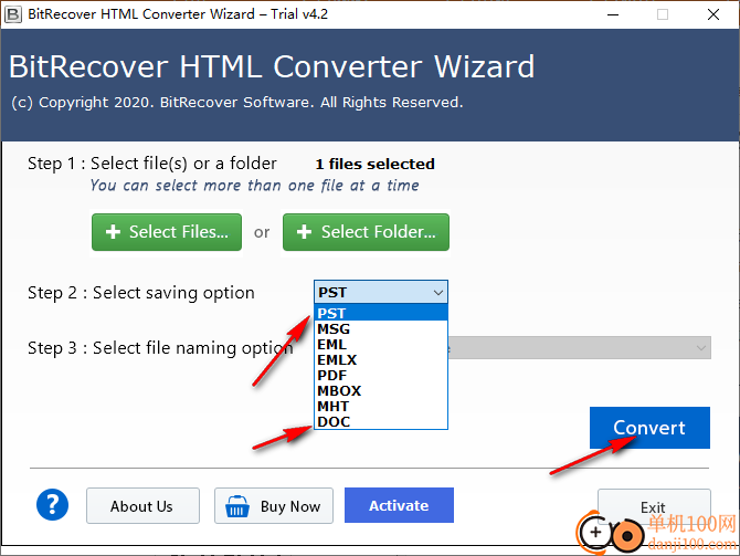 BitRecover HTML Converter Wizard(HTML文件转换)