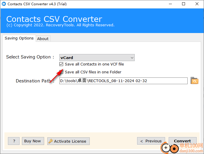 RecoveryTools Contacts CSV Converter(CSV联系人转换工具)