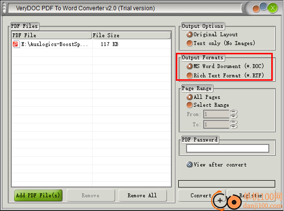 VeryDOC PDF To Word Converter(pdf转换Word)