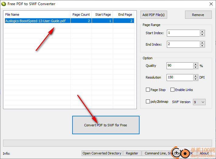 Free PDF To SWF Converter(PDF转换swf)