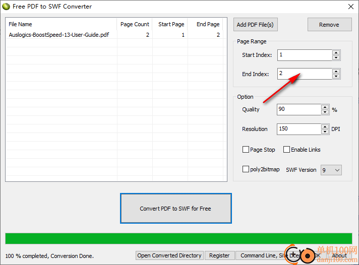 Free PDF To SWF Converter(PDF转换swf)