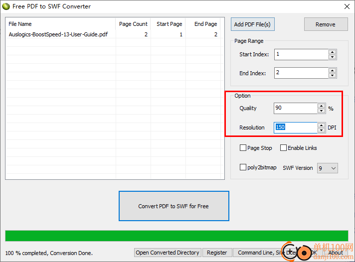 Free PDF To SWF Converter(PDF转换swf)