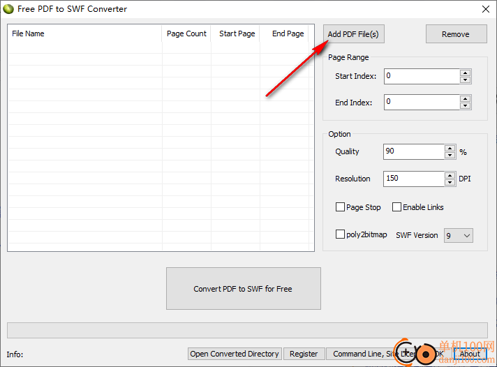 Free PDF To SWF Converter(PDF转换swf)