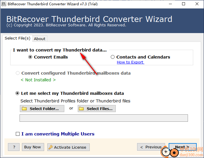 BitRecover Thunderbird Converter Wizard(Thunderbird邮件转换器)